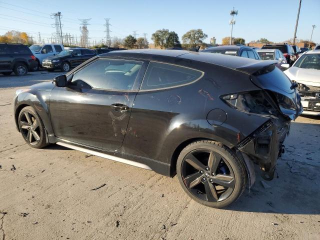 KMHTC6AEXEU196204 - 2014 HYUNDAI VELOSTER TURBO BLACK photo 2