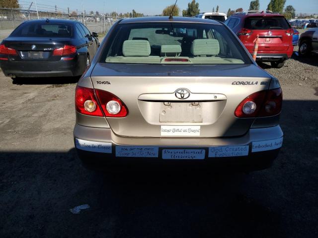 1NXBR32E56Z721596 - 2006 TOYOTA COROLLA CE GOLD photo 6