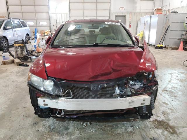 1HGFA16868L011719 - 2008 HONDA CIVIC EX BURGUNDY photo 5