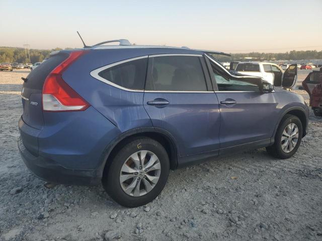 2HKRM4H73EH613406 - 2014 HONDA CR-V EXL BLUE photo 3