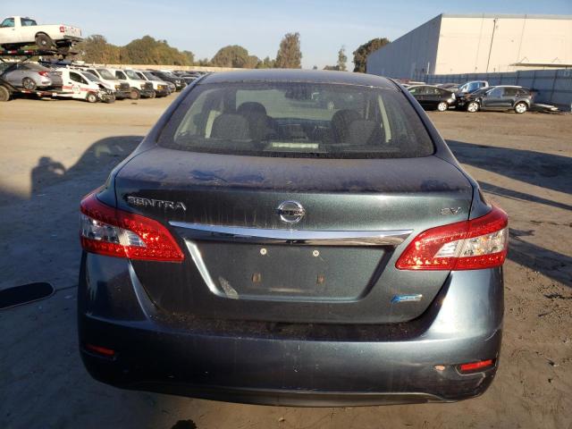 3N1AB7AP9EY209790 - 2014 NISSAN SENTRA S BLUE photo 6