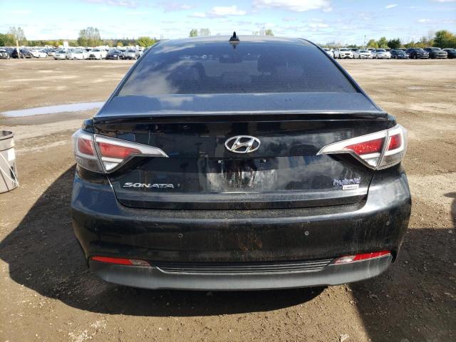 KMHE34L19GA010180 - 2016 HYUNDAI SONATA HYBRID BLACK photo 6