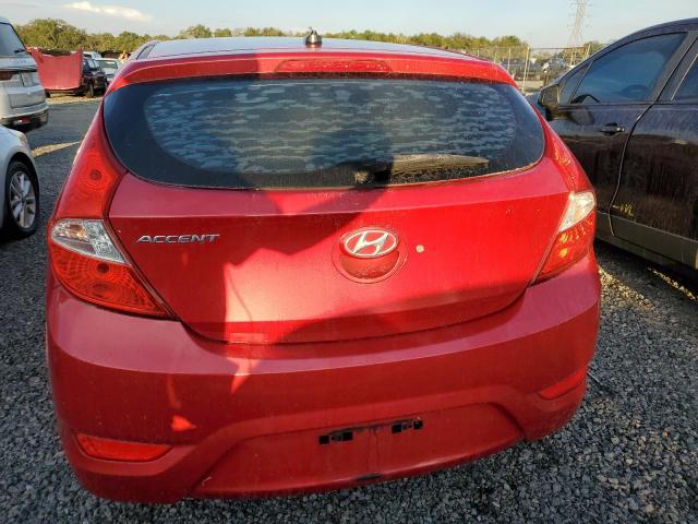 KMHCT5AE7FU224309 - 2015 HYUNDAI ACCENT GS RED photo 6