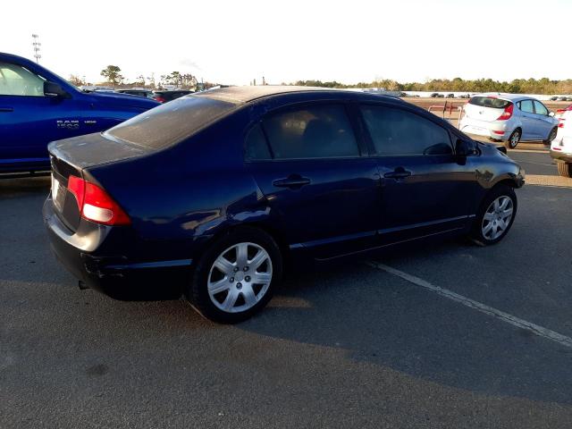 2HGFA16597H512573 - 2007 HONDA CIVIC LX BLUE photo 3