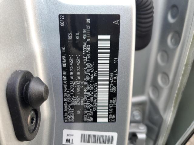 5TDGZRAH3NS126709 - 2022 TOYOTA HIGHLANDER XLE SILVER photo 13