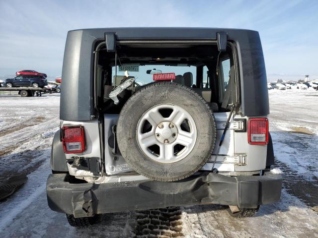 1J4FA24169L758050 - 2009 JEEP WRANGLER X SILVER photo 6