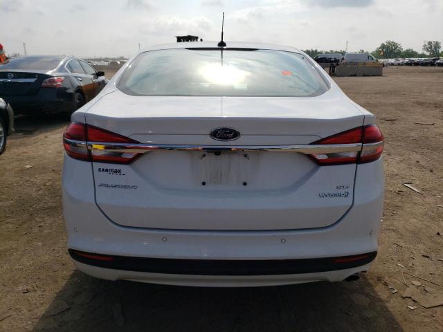 3FA6P0LU6JR145491 - 2018 FORD FUSION SE HYBRID WHITE photo 6