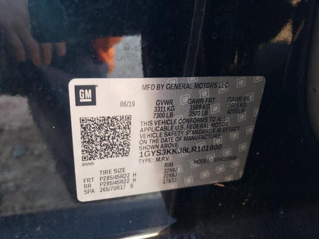 1GYS3KKJ8LR101900 - 2020 CADILLAC ESCALADE ESV PLATINUM შავი ფოტო 13