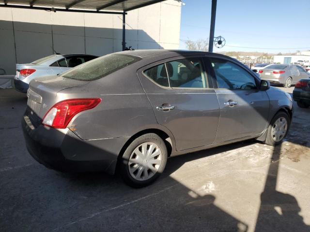 3N1CN7AP6CL862863 - 2012 NISSAN VERSA S GRAY photo 3