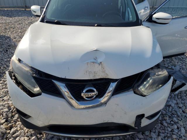 KNMAT2MV5GP593322 - 2016 NISSAN ROGUE S WHITE photo 12