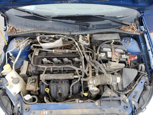 1FAHP3FN4AW220457 - 2010 FORD FOCUS SE BLUE photo 11