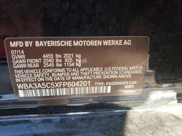 WBA3A5C5XFP604201 - 2015 BMW 328 I BLACK photo 12