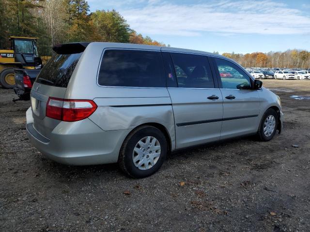 5FNRL38277B014169 - 2007 HONDA ODYSSEY LX SILVER photo 3