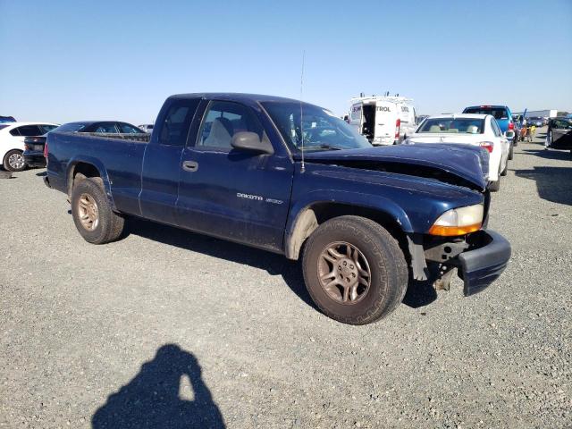 1B7GL32X22S712857 - 2002 DODGE DAKOTA SPORT BLUE photo 4