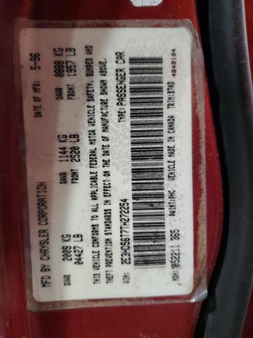 2E3HD56T7TH272254 - 1996 EAGLE VISION ESI წითელი ფოტო 12