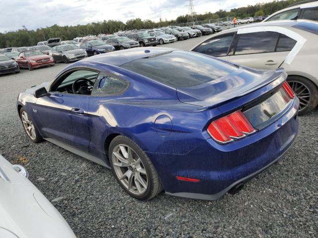 1FA6P8CF5F5316869 - 2015 FORD MUSTANG GT BLUE photo 2