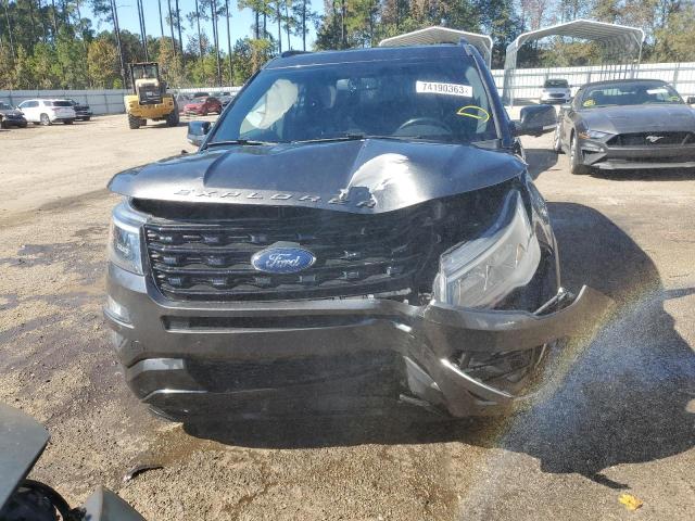 1FM5K8GT0HGD63380 - 2017 FORD EXPLORER SPORT GRAY photo 5