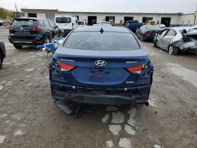 5NPDH4AE1FH607788 - 2015 HYUNDAI ELANTRA SE BLUE photo 6