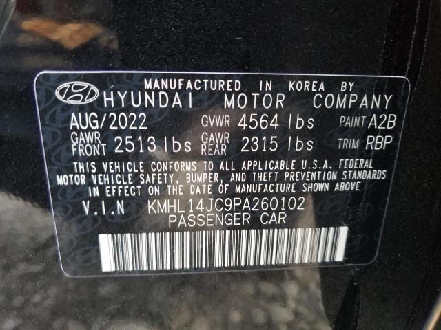 KMHL14JC9PA260102 - 2023 HYUNDAI SONATA N LINE BLACK photo 12