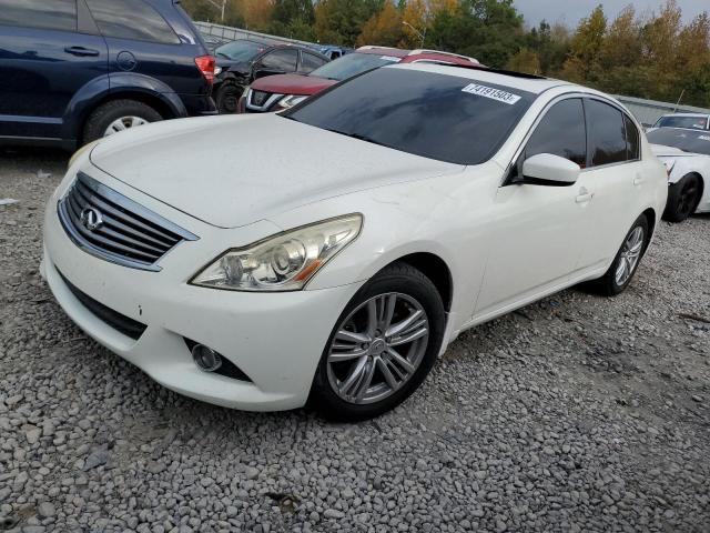 JN1CV6AR0DM763801 - 2013 INFINITI G37 WHITE photo 1