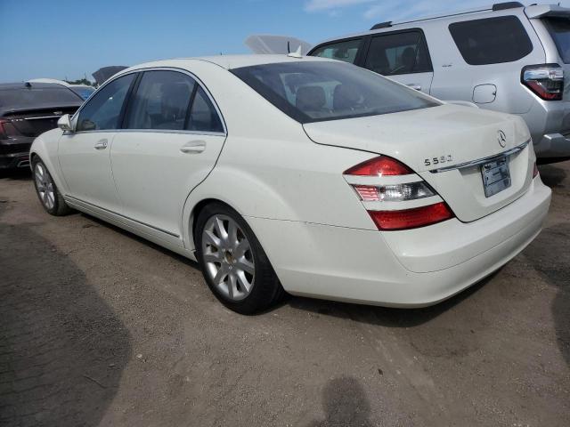 WDDNG71X27A106417 - 2007 MERCEDES-BENZ S 550 WHITE photo 2