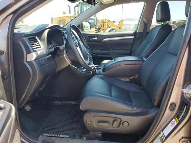 5TDJZRFH8JS533935 - 2018 TOYOTA HIGHLANDER SE GRAY photo 7
