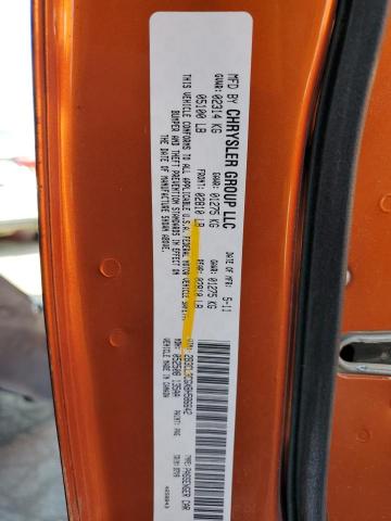 2B3CL3CGXBH586642 - 2011 DODGE CHARGER ORANGE photo 12