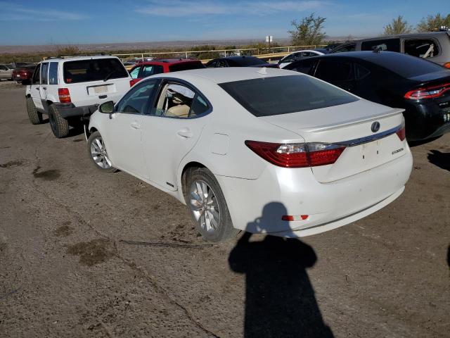 JTHBW1GG7D2004183 - 2013 LEXUS ES 300H WHITE photo 2