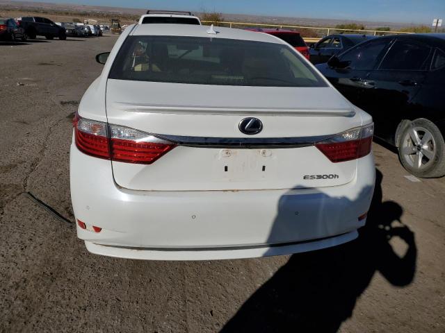 JTHBW1GG7D2004183 - 2013 LEXUS ES 300H WHITE photo 6