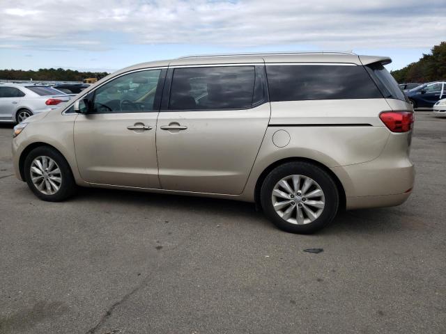 KNDMC5C1XG6138422 - 2016 KIA SEDONA EX GOLD photo 2