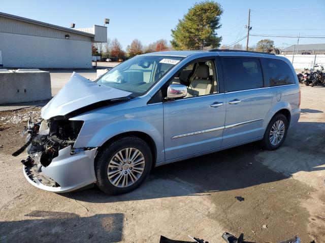 2C4RC1CG4DR607169 - 2013 CHRYSLER TOWN & COU TOURING L BLUE photo 1