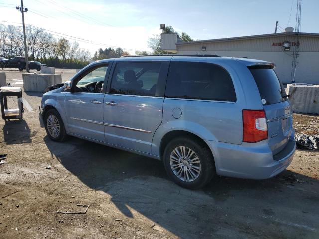 2C4RC1CG4DR607169 - 2013 CHRYSLER TOWN & COU TOURING L BLUE photo 2