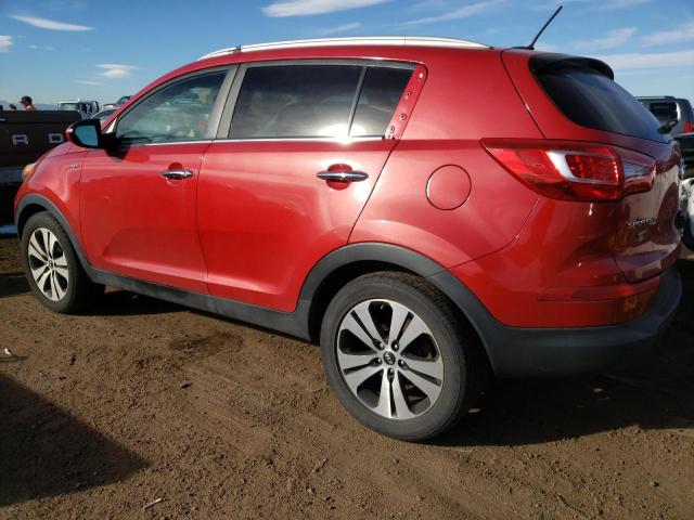 KNDPCCA20C7203800 - 2012 KIA SPORTAGE EX RED photo 2