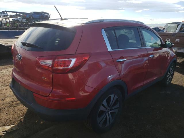 KNDPCCA20C7203800 - 2012 KIA SPORTAGE EX RED photo 3