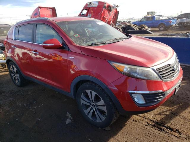 KNDPCCA20C7203800 - 2012 KIA SPORTAGE EX RED photo 4