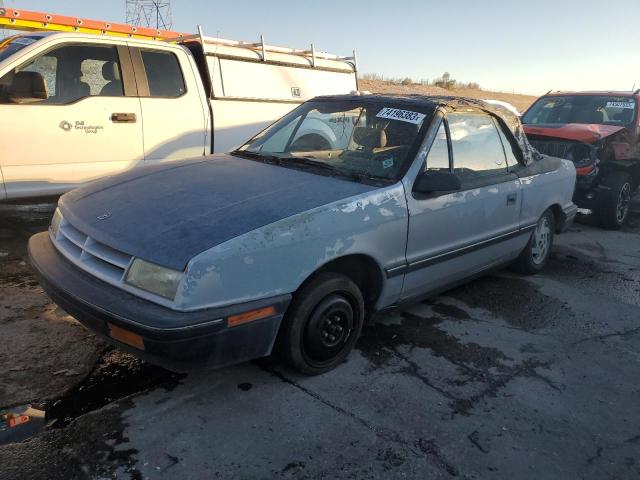 3B3XP45K6MT592090 - 1991 DODGE SHADOW SILVER photo 1