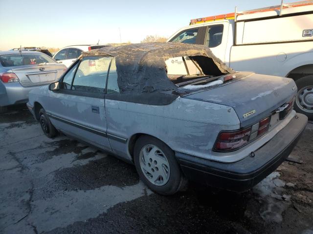 3B3XP45K6MT592090 - 1991 DODGE SHADOW SILVER photo 2