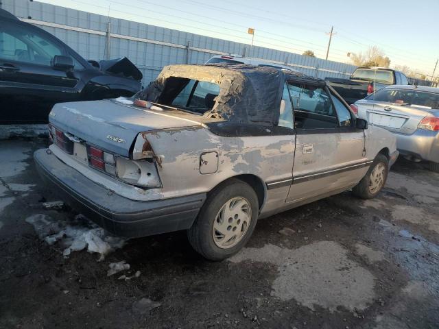 3B3XP45K6MT592090 - 1991 DODGE SHADOW SILVER photo 3