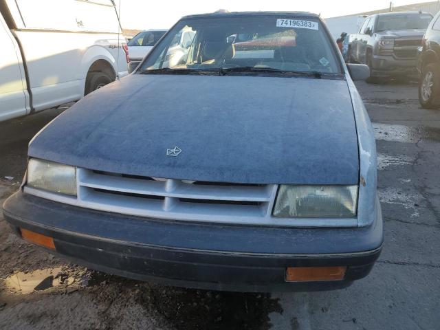 3B3XP45K6MT592090 - 1991 DODGE SHADOW SILVER photo 5