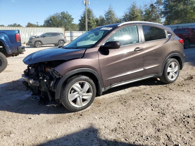 3CZRU5H78KM703933 - 2019 HONDA HR-V EXL BROWN photo 1