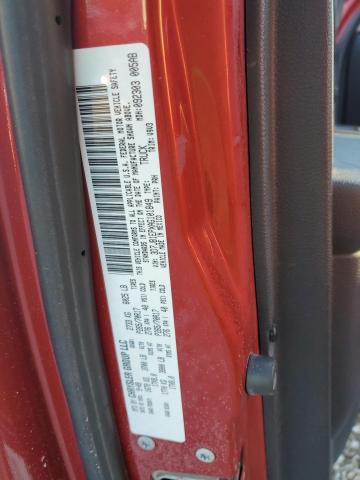 3D7JB1EPXAG101849 - 2010 DODGE RAM 1500 RED photo 12