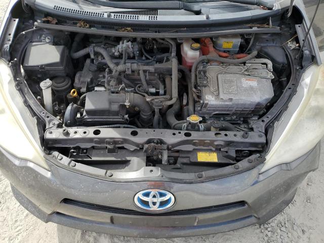 JTDKDTB38D1531856 - 2013 TOYOTA PRIUS C GRAY photo 11