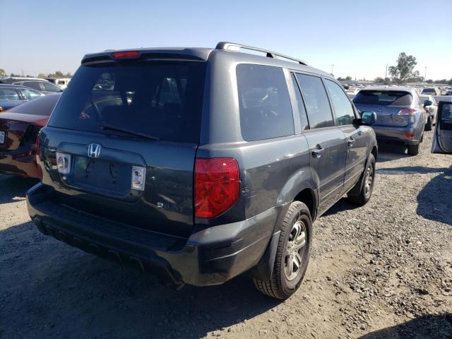 2HKYF185X4H521582 - 2004 HONDA PILOT EXL GRAY photo 3