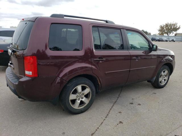 5FNYF48529B018927 - 2009 HONDA PILOT EXL BURGUNDY photo 3