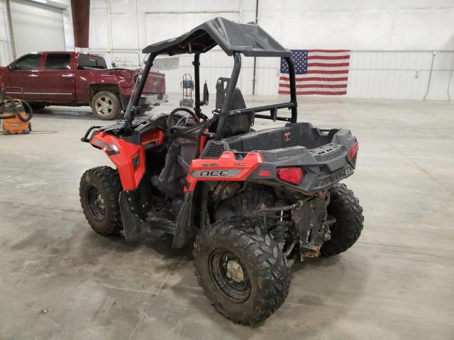 4XADAA509JB311176 - 2018 POLARIS ACE 500 RED photo 3