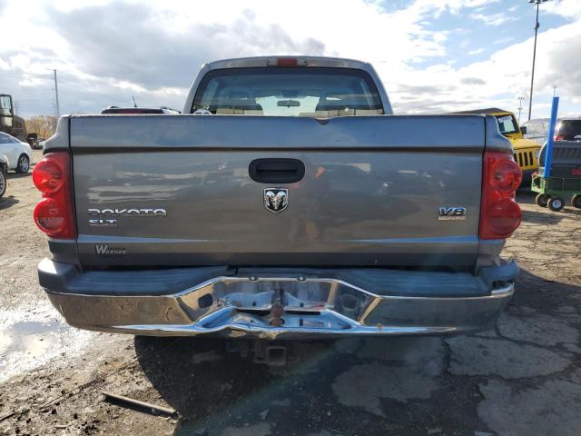 1D7HW48N55S250263 - 2005 DODGE DAKOTA QUAD SLT GRAY photo 6