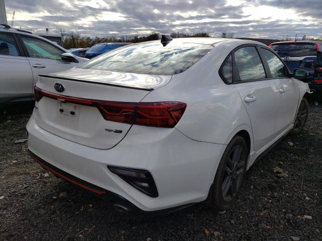 3KPF34ADXLE241442 - 2020 KIA FORTE GT LINE WHITE photo 3