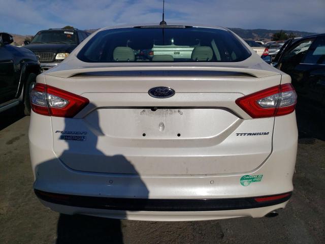 3FA6P0SU3FR119004 - 2015 FORD FUSION TITANIUM PHEV WHITE photo 6