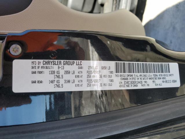 2C4RC1BG9ER124439 - 2014 CHRYSLER TOWN & COU TOURING BLACK photo 13