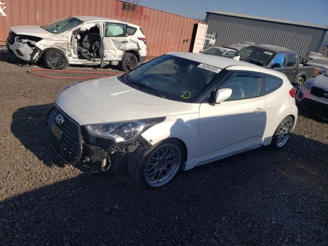 KMHTC6AE9GU297270 - 2016 HYUNDAI VELOSTER TURBO WHITE photo 1